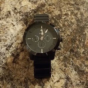 Black Fossil Watch